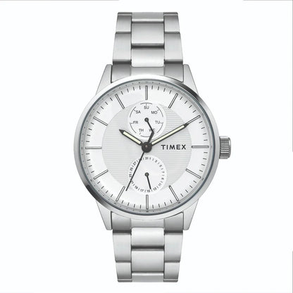 Timex Men's Silver Dial Analog Stainless Steel Watch TWEG19900