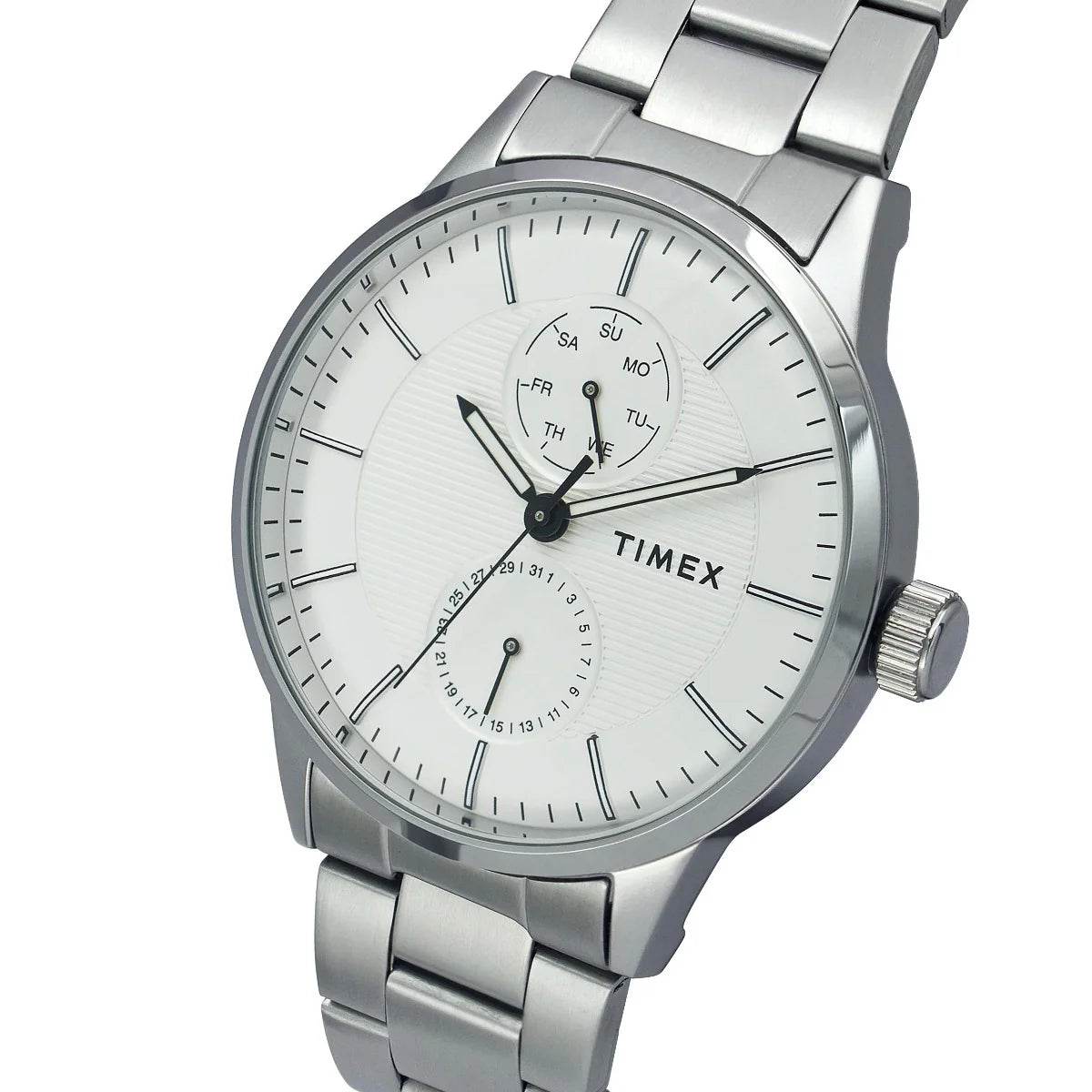 Timex Men's Silver Dial Analog Stainless Steel Watch TWEG19900