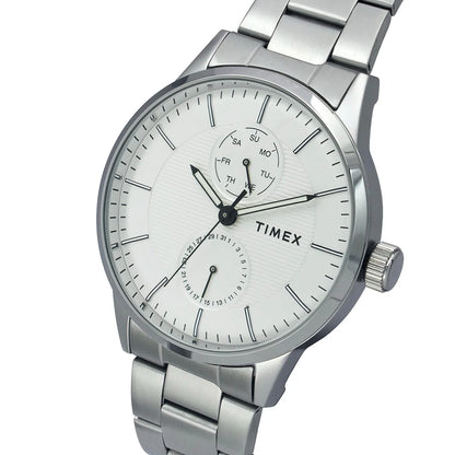 Timex Men's Silver Dial Analog Stainless Steel Watch TWEG19900