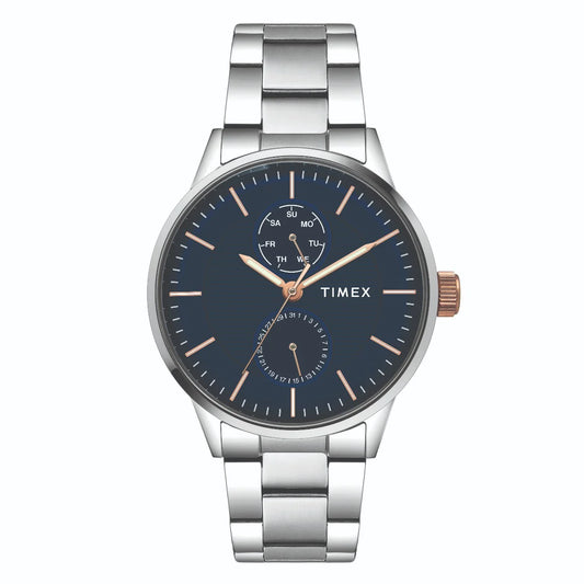 Timex Fashion Men's Blue Dial Round Case Multifunction Watch -TWEG19901
