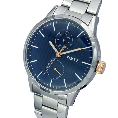 Timex Fashion Men's Blue Dial Round Case Multifunction Watch -TWEG19901