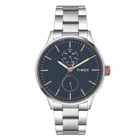 Timex Fashion Men's Blue Dial Round Case Multifunction Watch -TWEG19901 - Buy Now at Sai Creations Watches