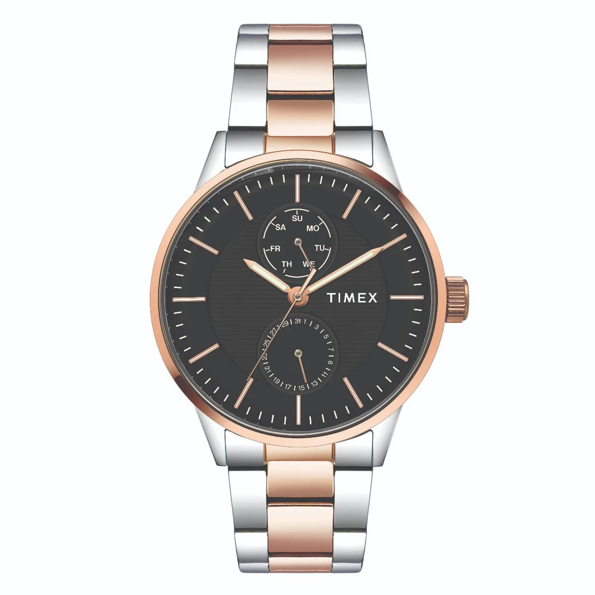 Timex Fashion Men's Black Dial Round Case Multifunction Watch -TWEG19903