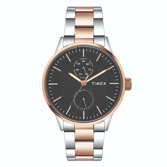 Timex Fashion Men's Black Dial Round Case Multifunction Watch -TWEG19903