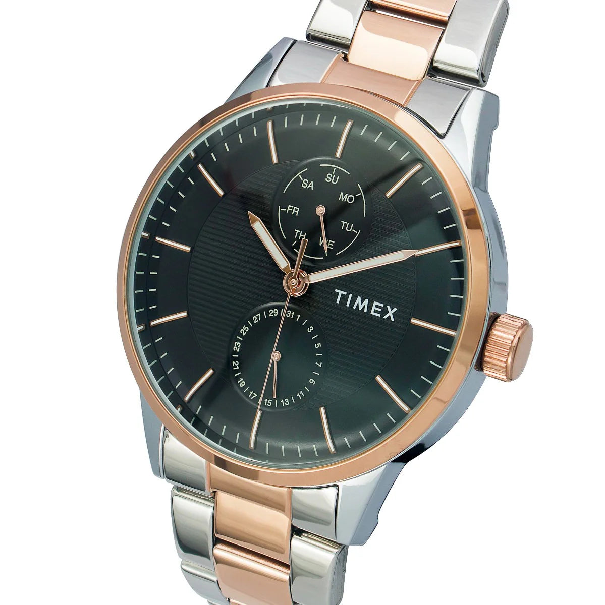 Timex Fashion Men's Black Dial Round Case Multifunction Watch -TWEG19903