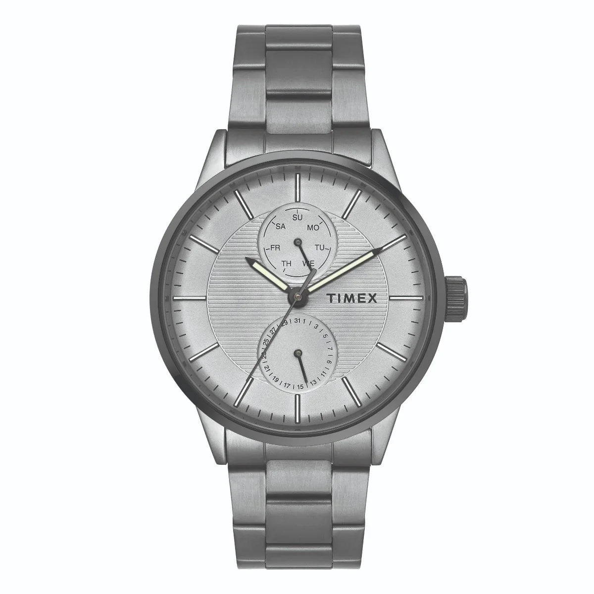 Timex Fashion Men's Grey Dial Round Case Multifunction Watch -TWEG19904