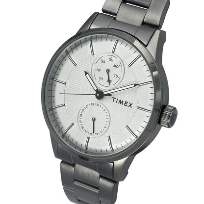 Timex Fashion Men's Grey Dial Round Case Multifunction Watch -TWEG19904