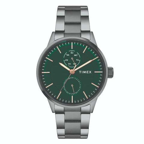 Timex Fashion Men's Green Dial Round Case Multifunction Watch -TWEG19905 - Buy Now at Sai Creations Watches