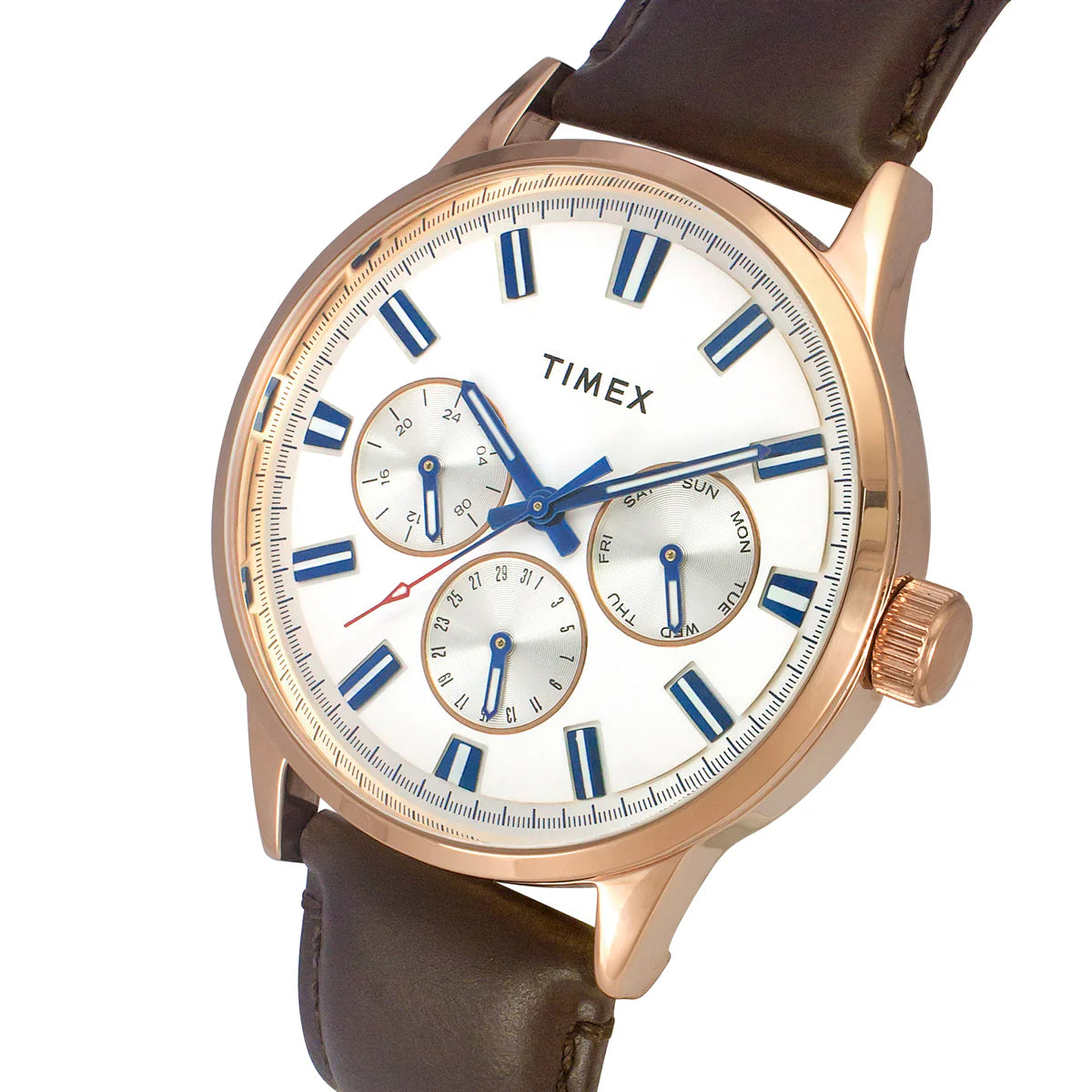 Timex Fashion Men White Dial Round Case Multifunction Watch -TWEG19908