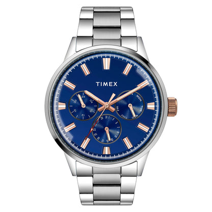 Timex Fashion Men Blue Round Multifunction Dial Watch -TWEG19909