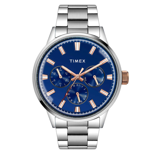 Timex Fashion Men Blue Round Multifunction Dial Watch -TWEG19909