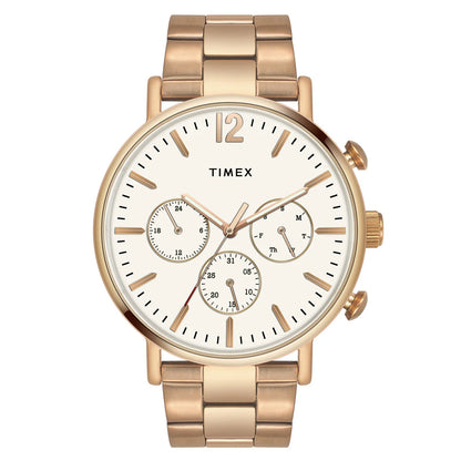 Timex Fashion Men's Silver Dial Round Case Multifunction Watch -TWEG20009