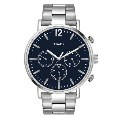 Timex Timex Fashion Men's Black Dial Round Case Multifunction Watch -TWEG20011