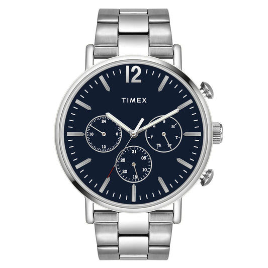 Timex Timex Fashion Men's Black Dial Round Case Multifunction Watch -TWEG20011
