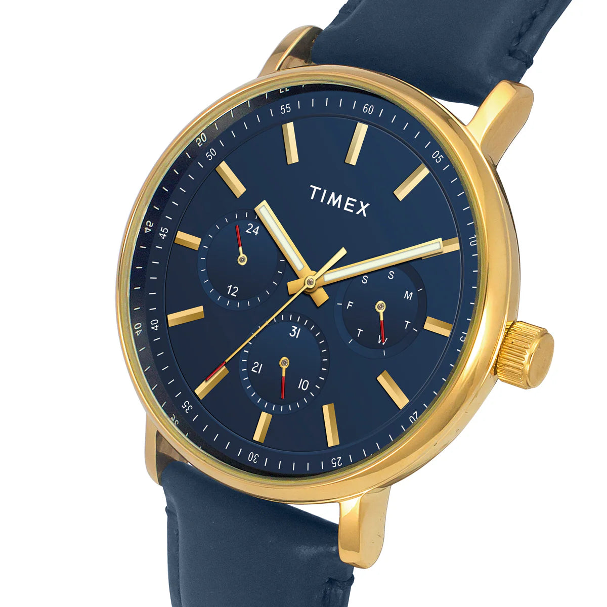 Timex Fashion Men's Blue Round Multifunction Dial Watch -TWEG20016