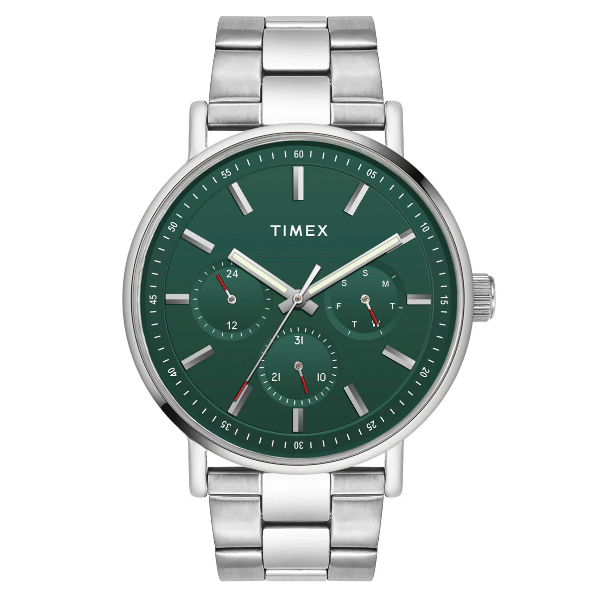 Timex Fashion Men's Green Round Multifunction Dial Watch -TWEG20017