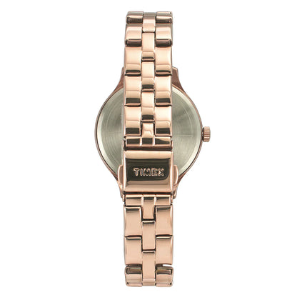Timex Fashion Women's Rose Gold Round Multifunction Dial Watch -TWEL14814