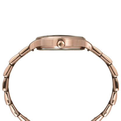 Timex Fashion Women's Rose Gold Round Multifunction Dial Watch -TWEL14814